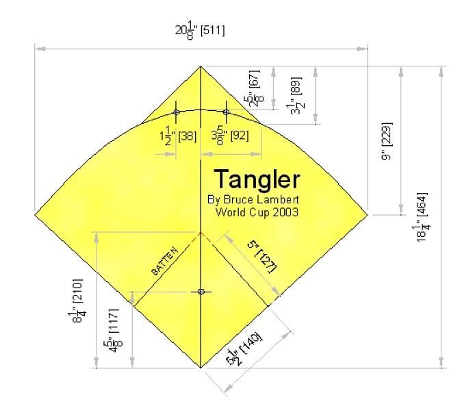 Issue 38: Tangler Fighter Kite Plans