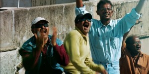 Patang (Film) Jayesh and friends cheering