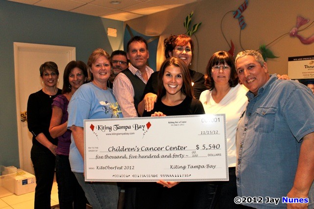 KiteOberFest - The Children's Cancer Center - Big Check for $5,540.00